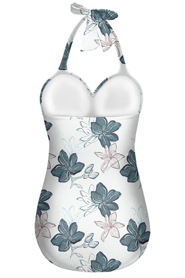 Flower One Piece Swimsuit